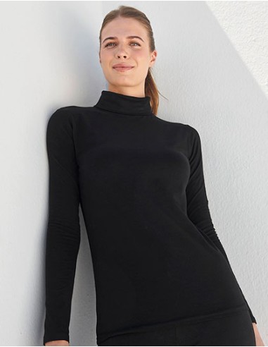 S-SK125-Womens Feel Good Stretch Roll Neck Top
